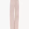 High-rise flared pants in suede High-rise flared pants in suede