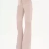 High-rise flared pants in suede High-rise flared pants in suede