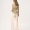 High-rise flared pants in wool gabardine High-rise flared pants in wool gabardine