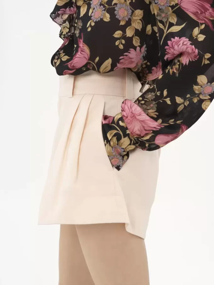 High-rise mini shorts in cotton canvas High-rise mini shorts in cotton canvas