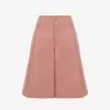 High-rise wide-leg bermuda shorts in cotton High-rise wide-leg bermuda shorts in cotton