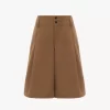 High-rise wide-leg bermuda shorts in cotton High-rise wide-leg bermuda shorts in cotton
