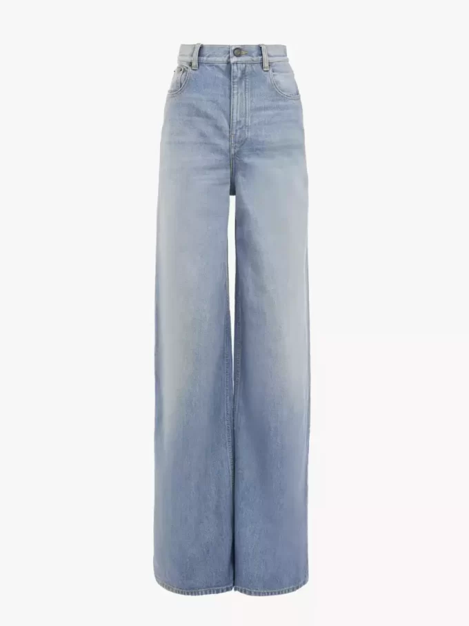 High-rise wide-leg jeans in denim High-rise wide-leg jeans in denim