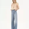 High-rise wide-leg jeans in denim High-rise wide-leg jeans in denim