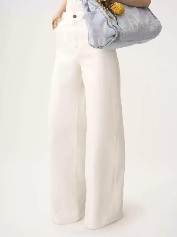 High-rise wide-leg jeans in denim High-rise wide-leg jeans in denim