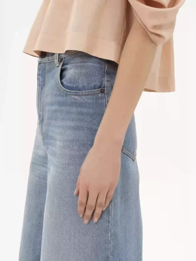 High-rise wide-leg jeans in denim High-rise wide-leg jeans in denim