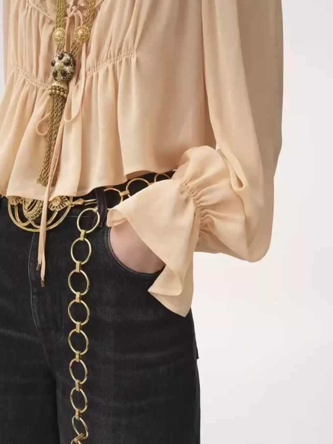 High-rise wide-leg jeans in denim High-rise wide-leg jeans in denim