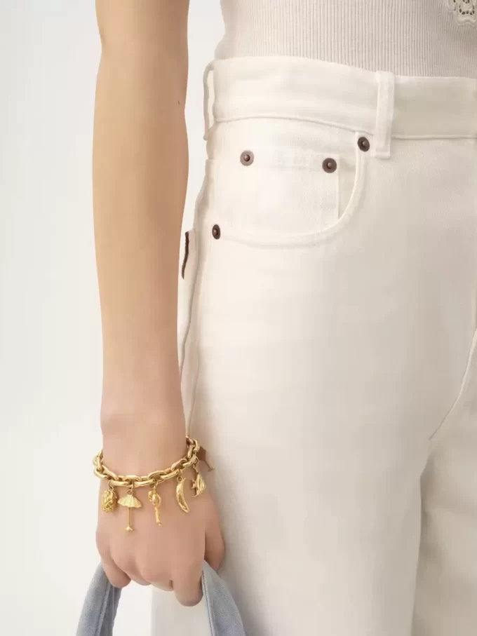 High-rise wide-leg jeans in denim High-rise wide-leg jeans in denim