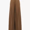 High-rise wide-leg pants in cotton canvas High-rise wide-leg pants in cotton canvas