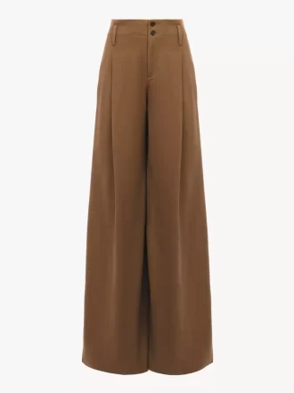 High-rise wide-leg pants in cotton canvas High-rise wide-leg pants in cotton canvas