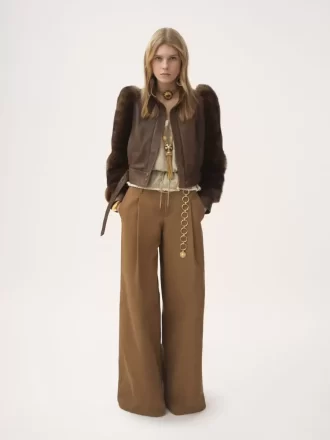 High-rise wide-leg pants in cotton canvas High-rise wide-leg pants in cotton canvas
