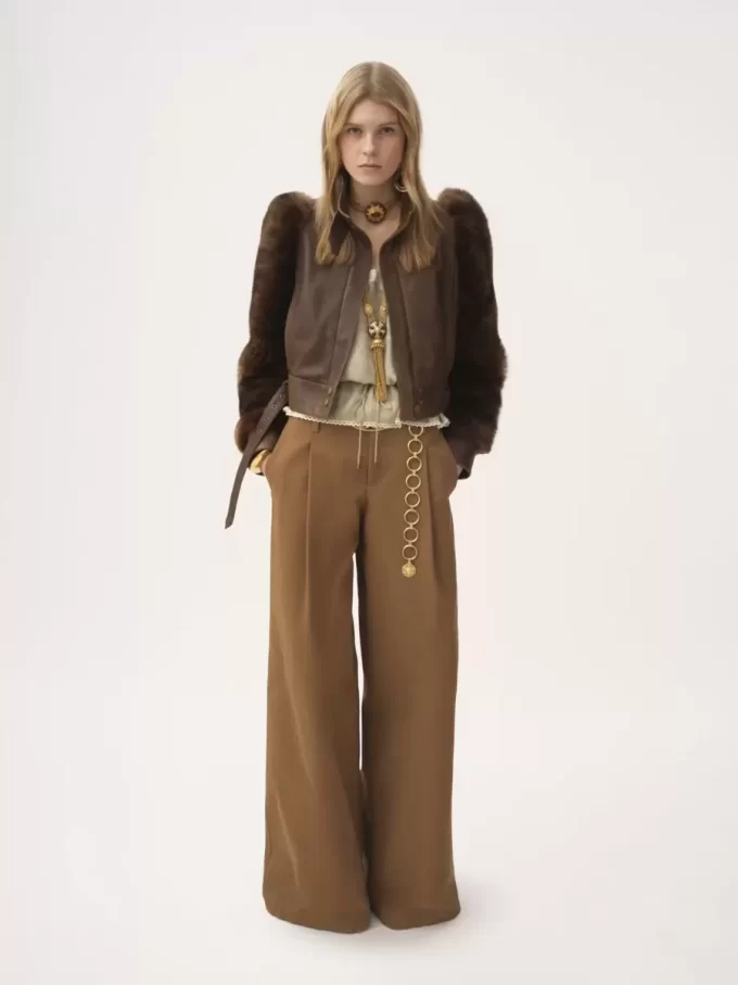 High-rise wide-leg pants in cotton canvas High-rise wide-leg pants in cotton canvas