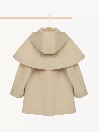 Hooded trench coat