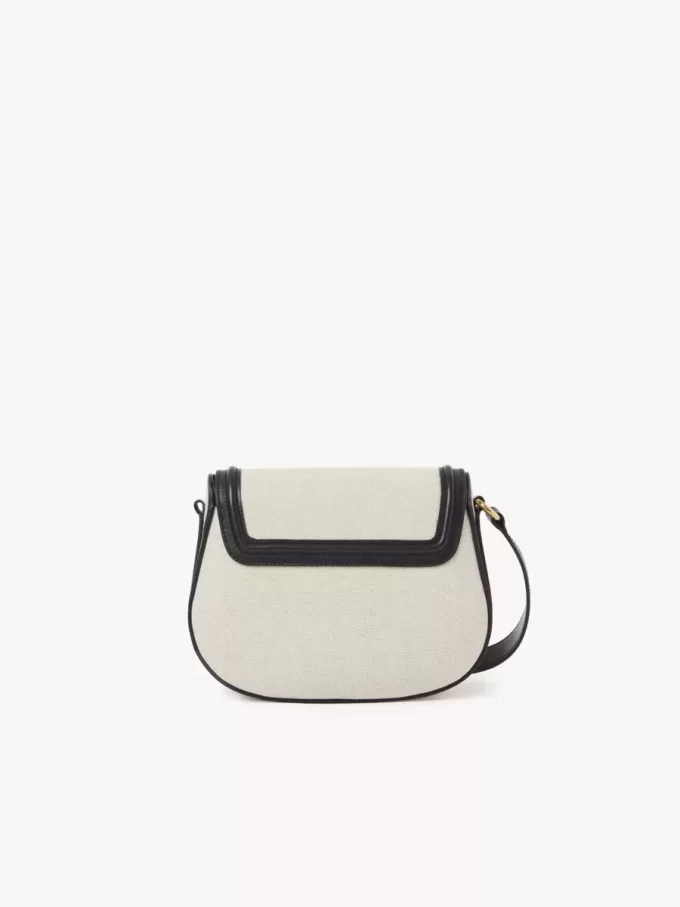 Horse Medal saddle bag in canvas & grained leather Horse Medal saddle bag in canvas & grained leather