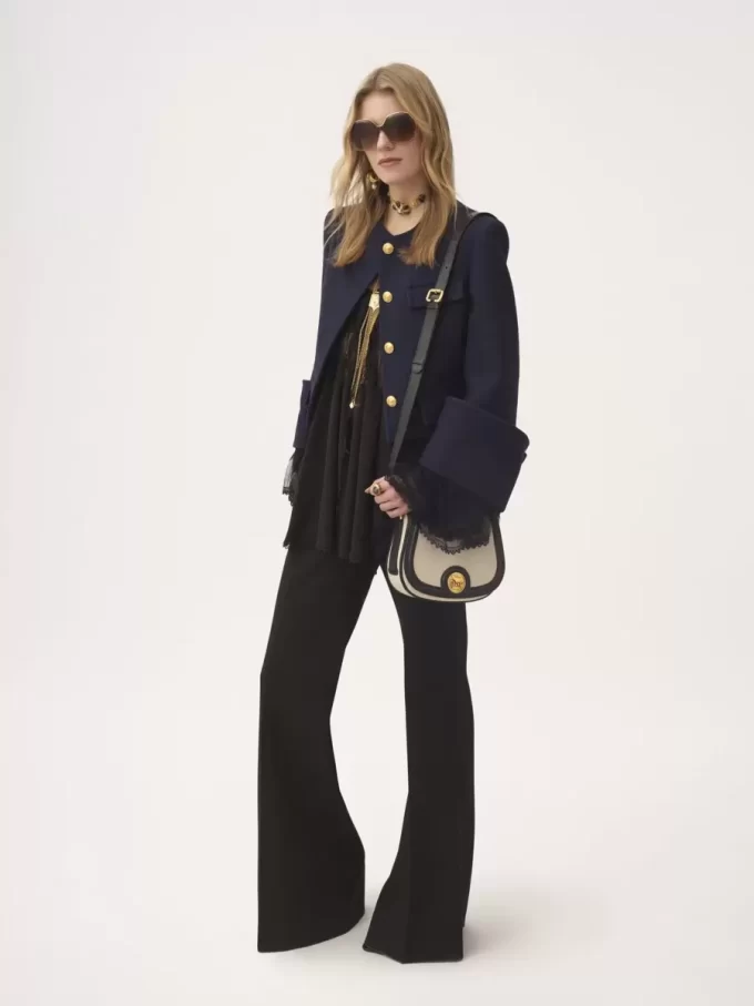 Horse Medal saddle bag in canvas & grained leather Horse Medal saddle bag in canvas & grained leather