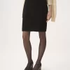 Knee-length skirt in wool bouclette Knee-length skirt in wool bouclette