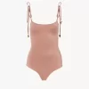 Knotted-strap one-piece swimsuit Knotted-strap one-piece swimsuit