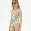 Knotted-strap one-piece swimsuit Knotted-strap one-piece swimsuit