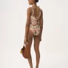 Knotted-strap one-piece swimsuit Knotted-strap one-piece swimsuit
