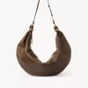 Large Bracelet Hobo bag in grained leather Large Bracelet Hobo bag in grained leather