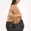 Large Bracelet Hobo bag in grained leather Large Bracelet Hobo bag in grained leather