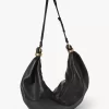 Large Bracelet Hobo bag in grained leather Large Bracelet Hobo bag in grained leather