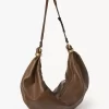 Large Bracelet Hobo bag in grained leather Large Bracelet Hobo bag in grained leather