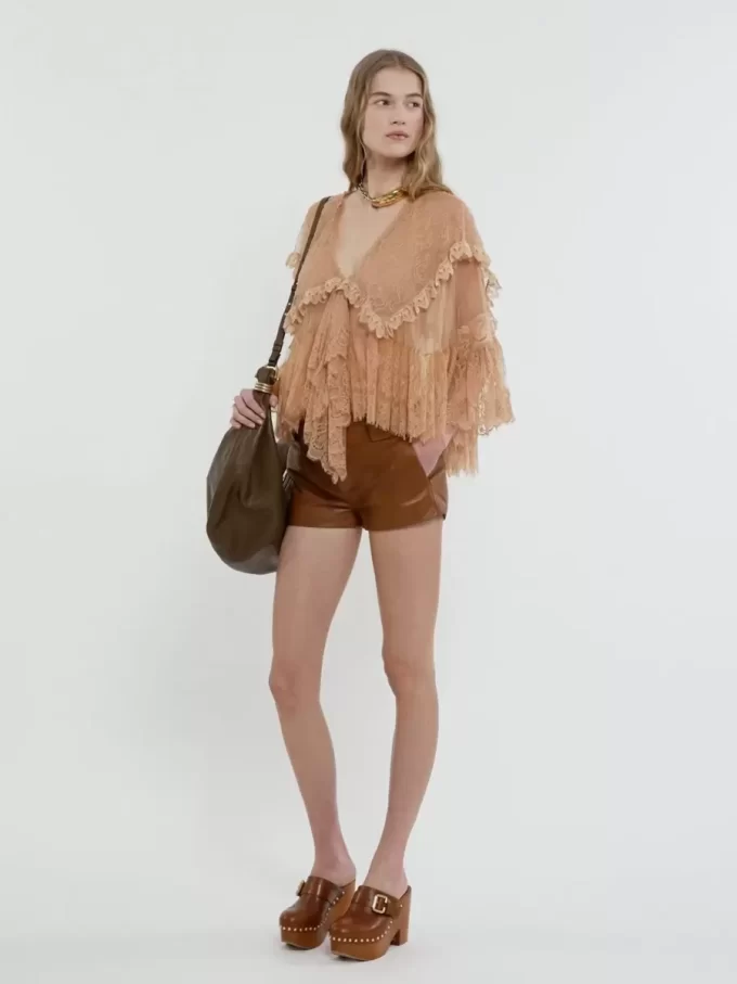 Large Bracelet Hobo bag in grained leather Large Bracelet Hobo bag in grained leather