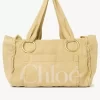 Large Chloé Plage tote bag in cotton Large Chloé Plage tote bag in cotton