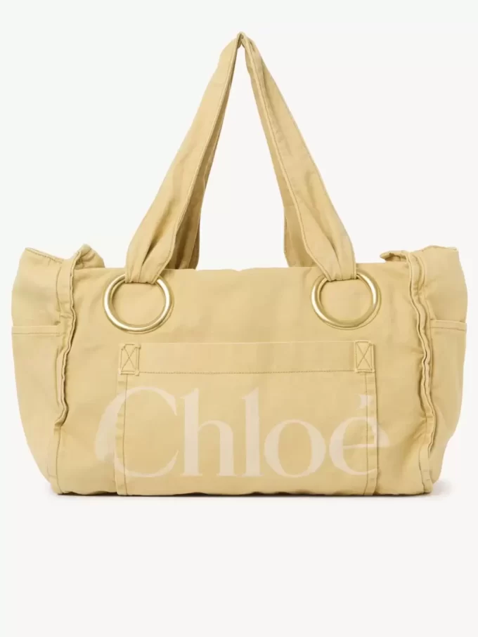 Large Chloé Plage tote bag in cotton Large Chloé Plage tote bag in cotton