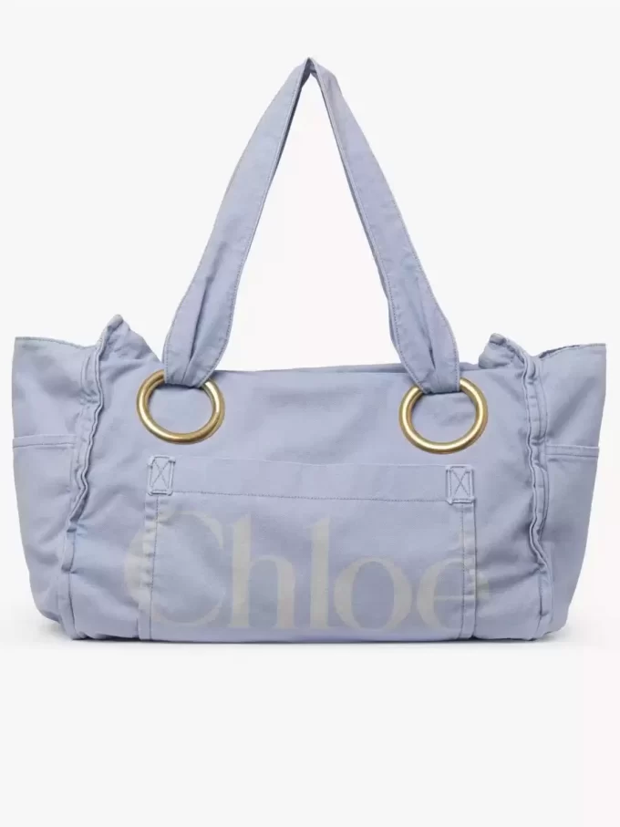 Large Chloé Plage tote bag in cotton Large Chloé Plage tote bag in cotton
