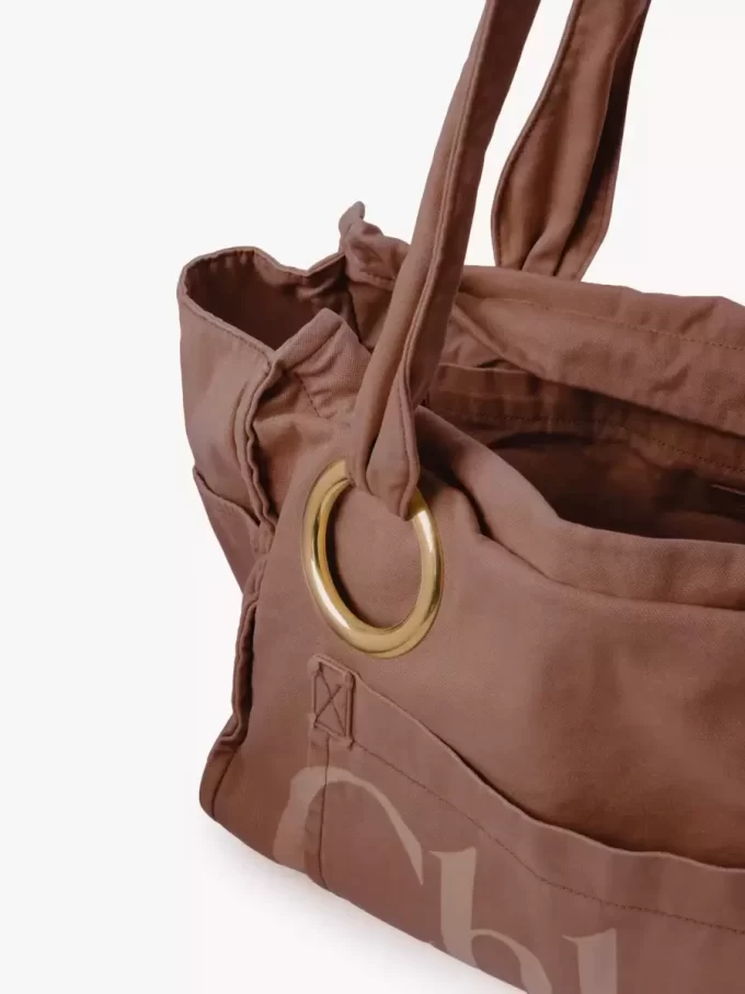 Large Chloé Plage tote bag in cotton Large Chloé Plage tote bag in cotton