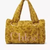 Large Chloé Plage tote bag in jacquard terry Large Chloé Plage tote bag in jacquard terry