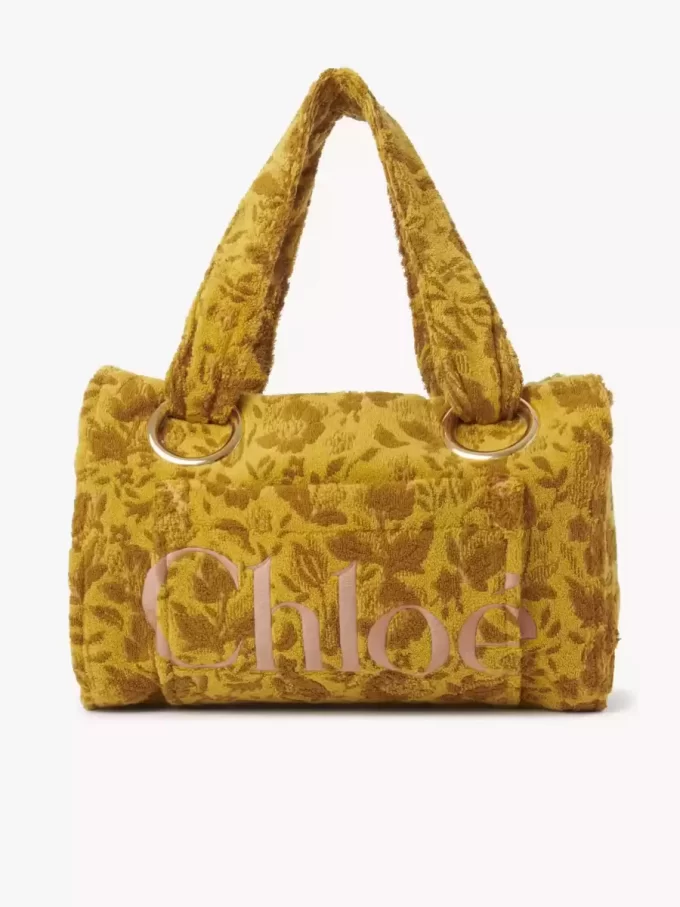 Large Chloé Plage tote bag in jacquard terry Large Chloé Plage tote bag in jacquard terry