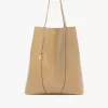 Large Chloé Spin tote bag in grained leather Large Chloé Spin tote bag in grained leather