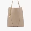Large Chloé Spin tote bag in grained leather Large Chloé Spin tote bag in grained leather