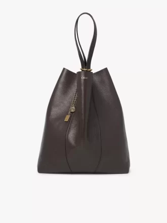 Large Chloé Spin tote bag in grained leather