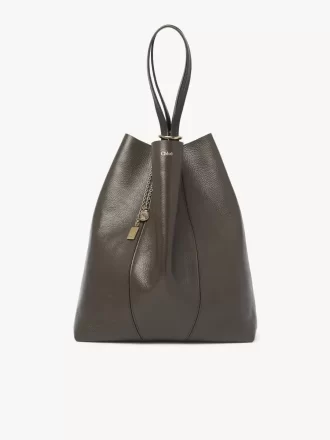 Large Chloé Spin tote bag in grained leather