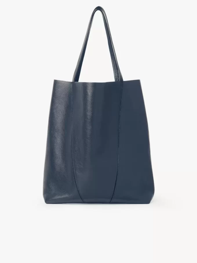 Large Chloé Spin tote bag in grained leather Large Chloé Spin tote bag in grained leather