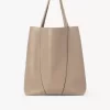 Large Chloé Spin tote bag in grained leather Large Chloé Spin tote bag in grained leather