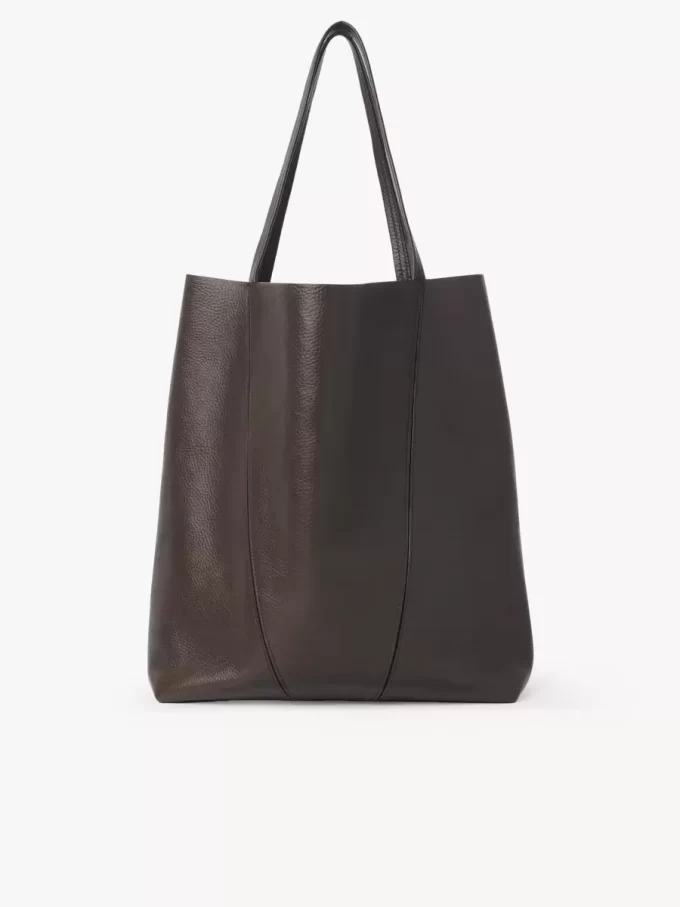 Large Chloé Spin tote bag in grained leather Large Chloé Spin tote bag in grained leather