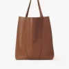 Large Chloé Spin tote bag in grained leather Large Chloé Spin tote bag in grained leather