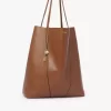 Large Chloé Spin tote bag in grained leather Large Chloé Spin tote bag in grained leather