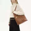 Large Chloé Spin tote bag in grained leather Large Chloé Spin tote bag in grained leather