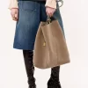 Large Chloé Spin tote bag in suede leather Large Chloé Spin tote bag in suede leather