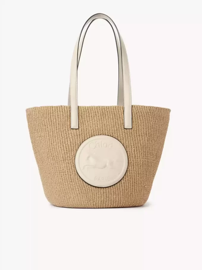 Large Horse Medal Basket in natural fibers