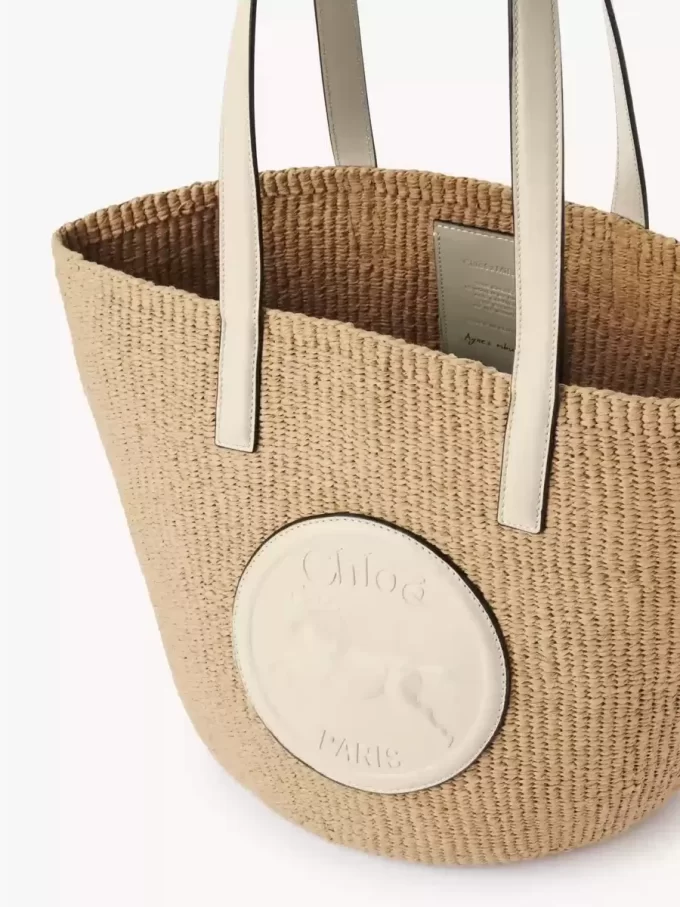 Large Horse Medal Basket in natural fibers