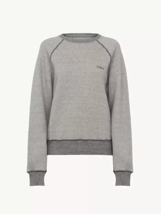 Logo sweater in cotton fleece mix Logo sweater in cotton fleece mix