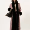 Long hybrid coat in technical satin Long hybrid coat in technical satin