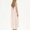 Long slip dress in silk habotai & lace Long slip dress in silk habotai & lace